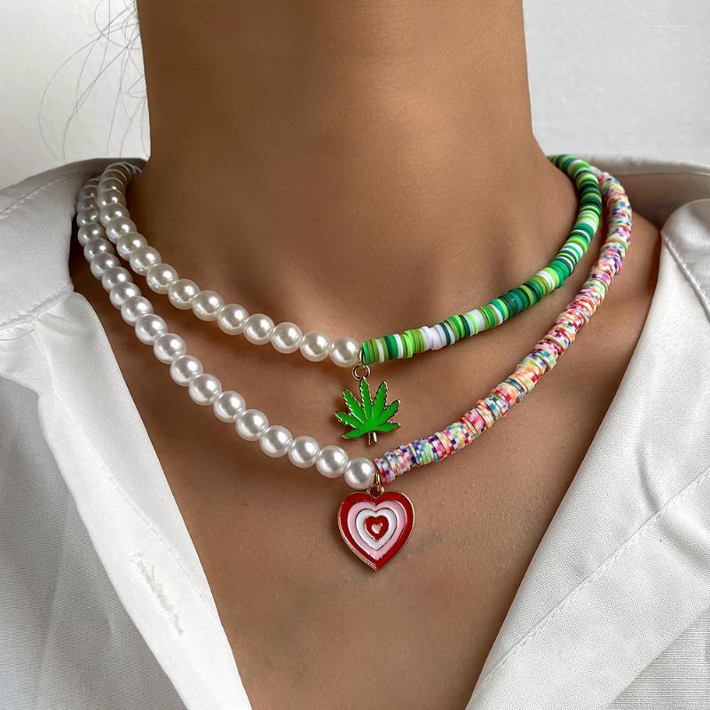 Pearl Boho Weed Necklace