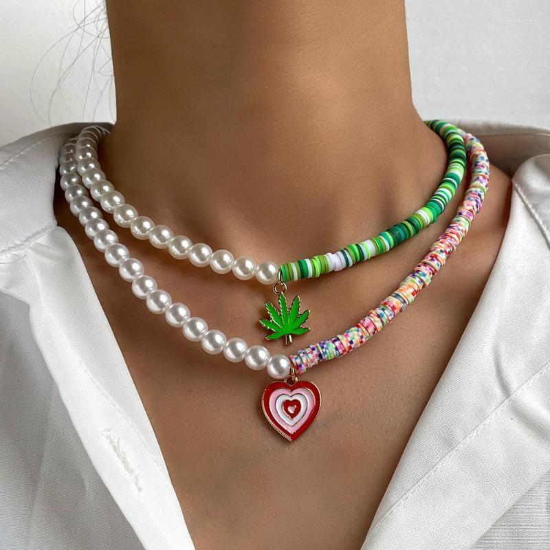 Pearl Boho Weed Necklace